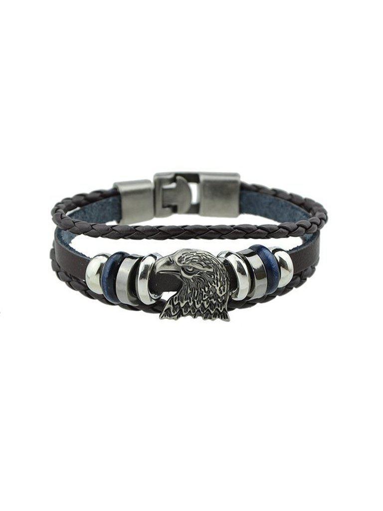 Brown Eagle Head Bracelet--Des Mess