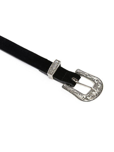 Eyelet Western Suede Belt-accessories-Des Mess