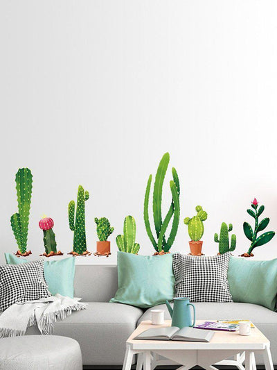 Multi Shaped Cactus Wall Decal-others-Des Mess