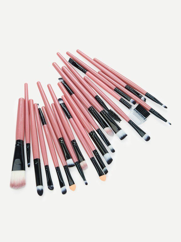 Two Tone Handle Makeup Brush Set 22Pcs-makeup-Des Mess