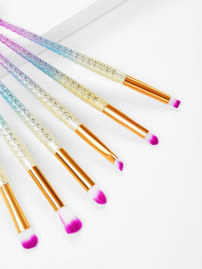 Fish Shaped Handle Makeup Brush 6pcs-makeup-Des Mess