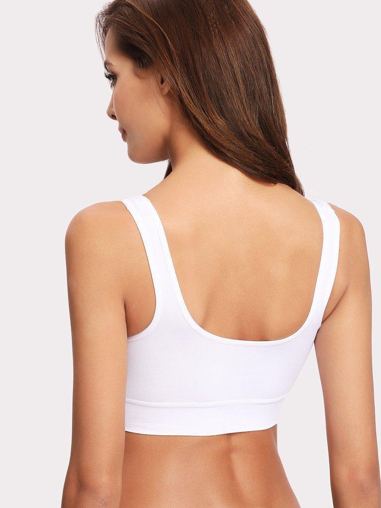 Plain Sports Bra-sportswear-Des Mess