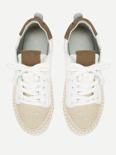Lace Up Splice Color Sneakers-shoes-Des Mess