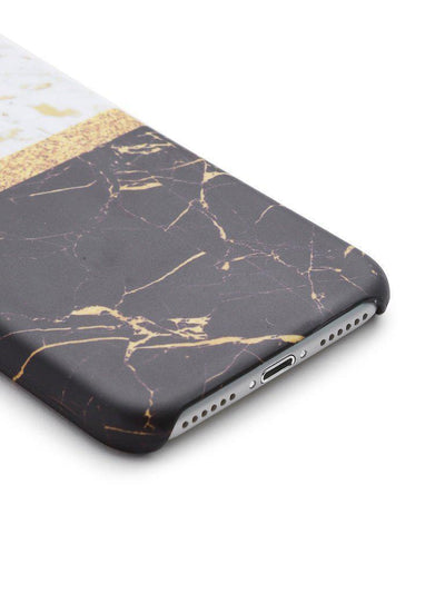 Color Block Marble Print iPhone Case-others-Des Mess