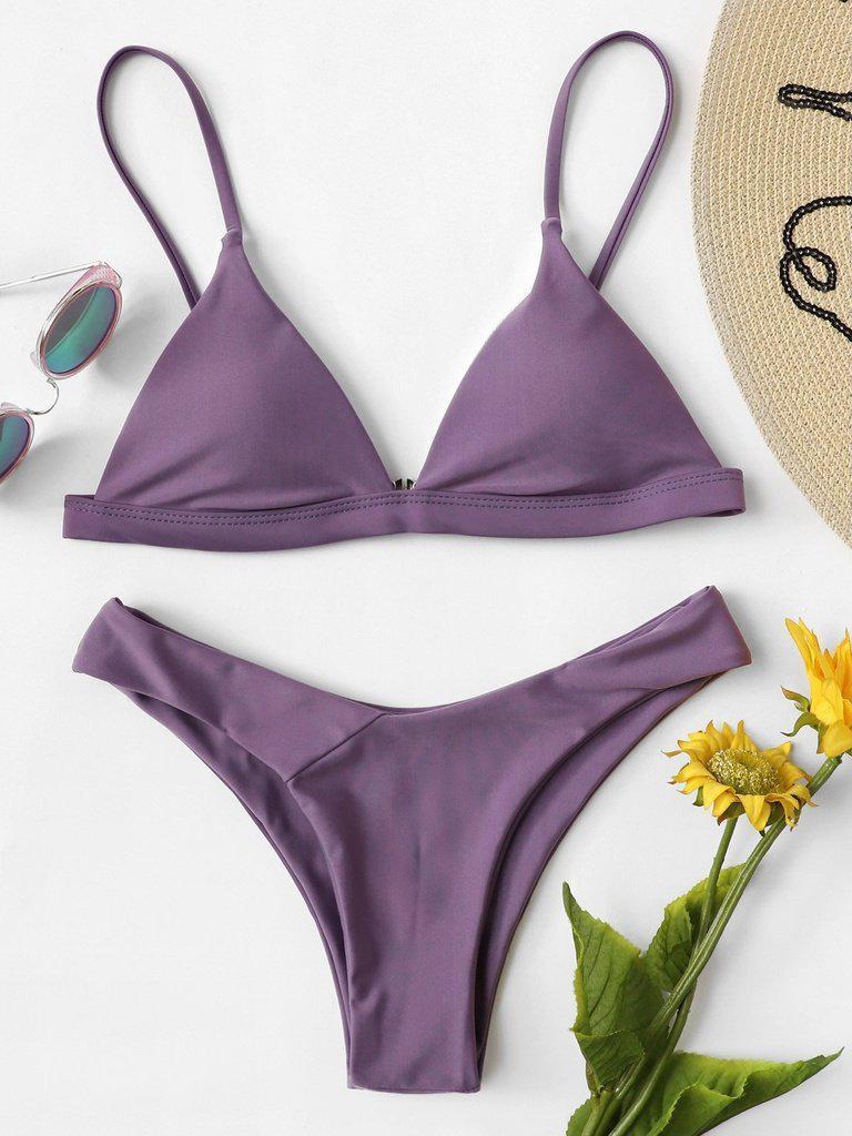 Adjustable Straps Bikini Set--Des Mess