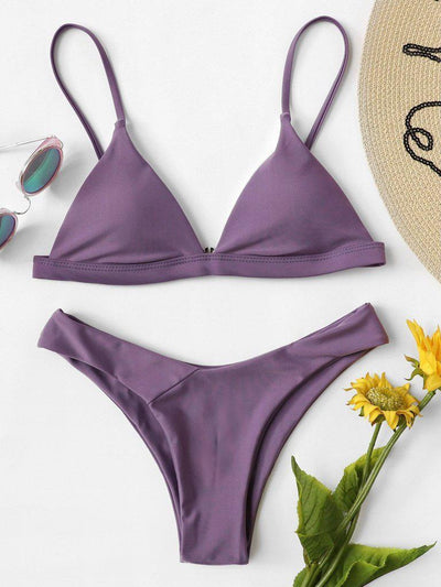 Adjustable Straps Bikini Set--Des Mess