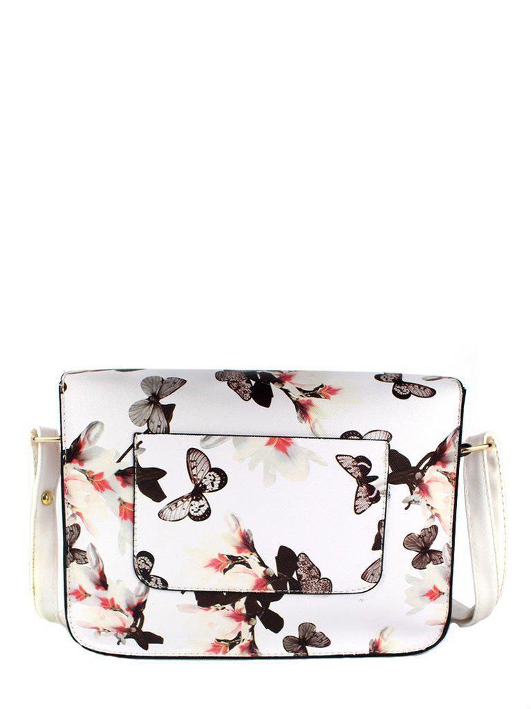 Flower Printed Crossbody Bag-accessories-Des Mess