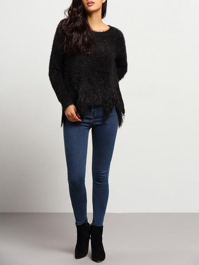 Skinny Denim Pants-bottom-Des Mess