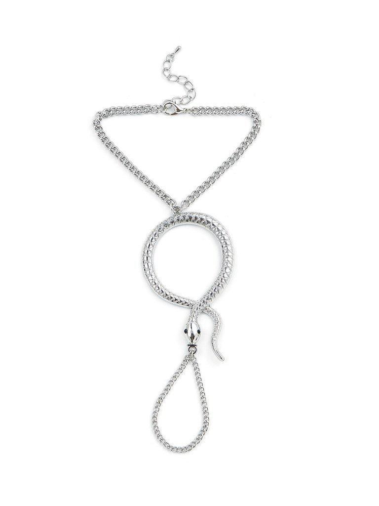 Snake Design Toe Ring Chain Bracelet--Des Mess