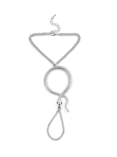 Snake Design Toe Ring Chain Bracelet--Des Mess