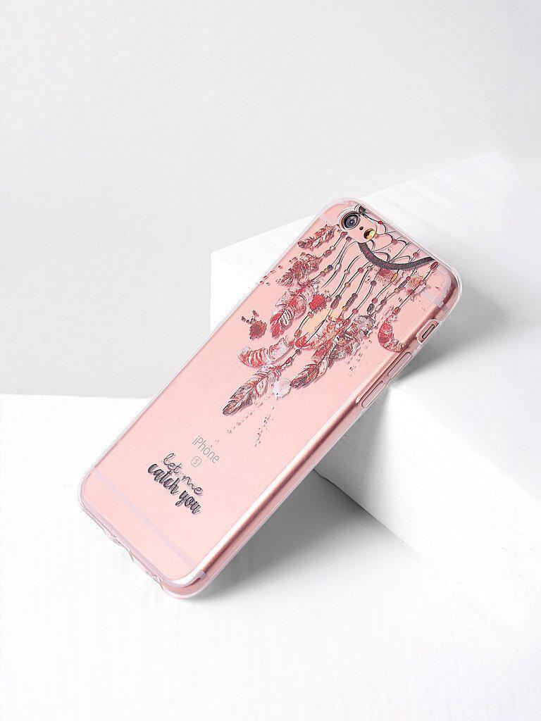 Clear Dreamcatcher Print iPhone Case-others-Des Mess