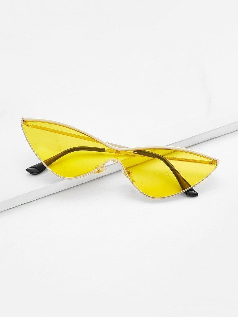 Metal Extreme Cat Eye Sunglasses-accessories-Des Mess