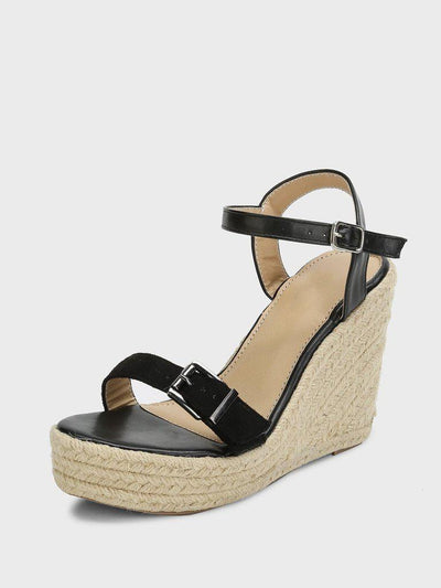 Ankle Straps Espadrille Wedges-shoes-Des Mess