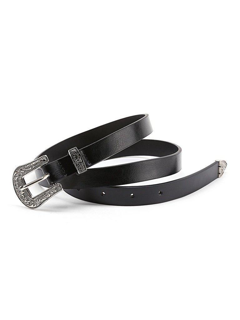 Contrast Buckle Western Belt-accessories-Des Mess