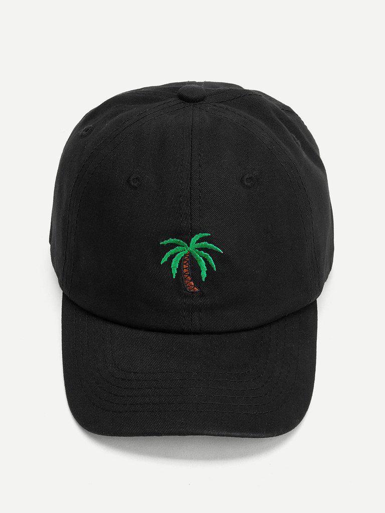 Embroidered Palm Baseball Cap-accessories-Des Mess