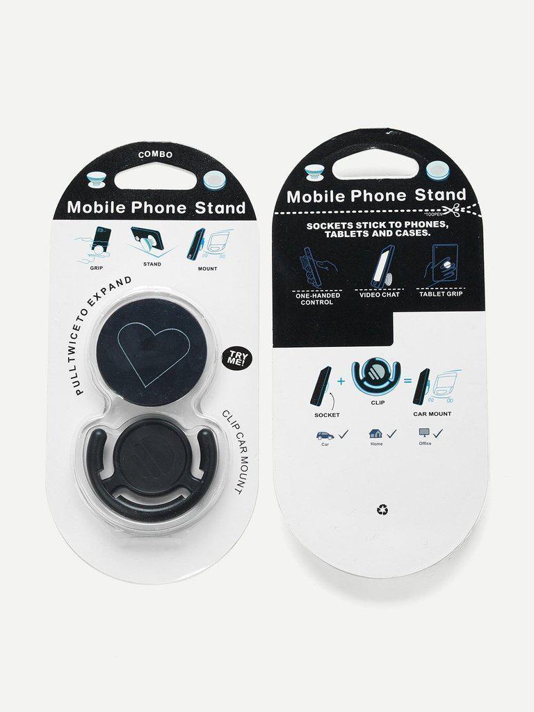 Heart Pattern Gasbag Phone Holder-others-Des Mess