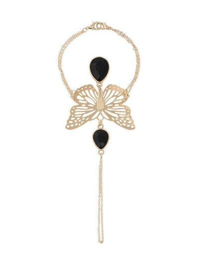 Cutout Butterfly Drop Stone Hand Chain--Des Mess