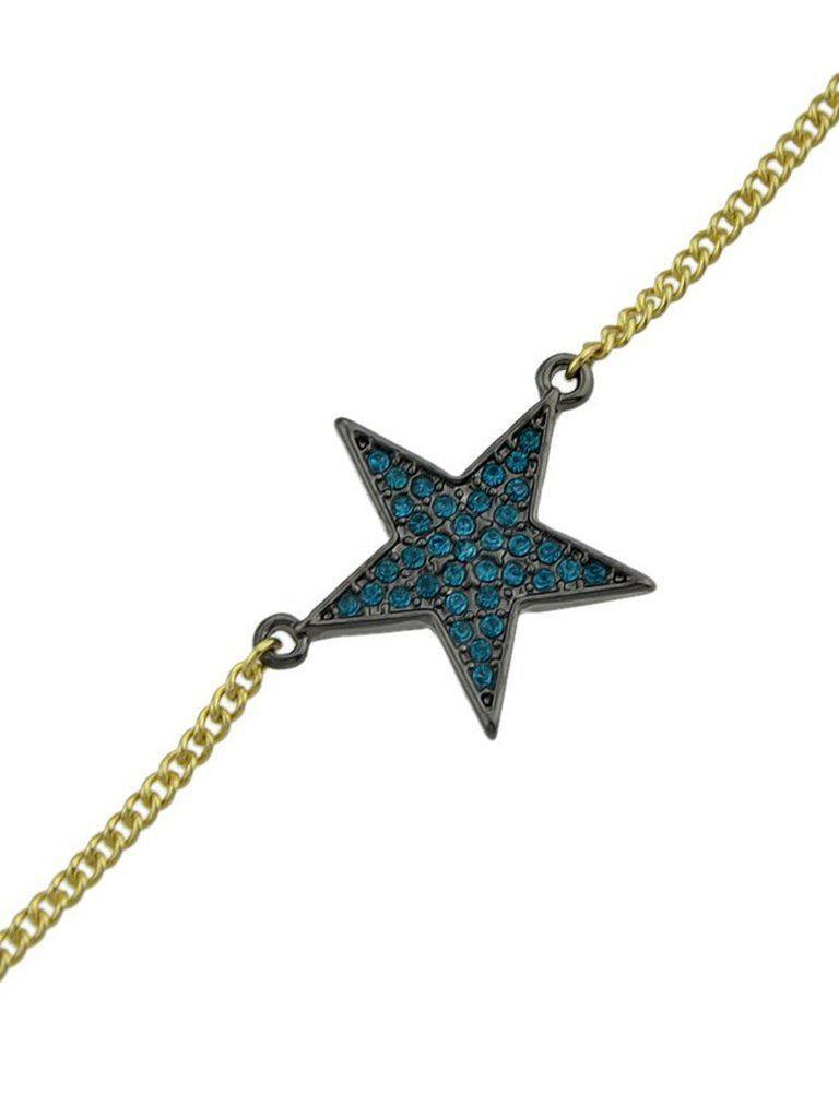 Gold Diamond Star Bracelet--Des Mess