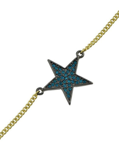 Gold Diamond Star Bracelet--Des Mess