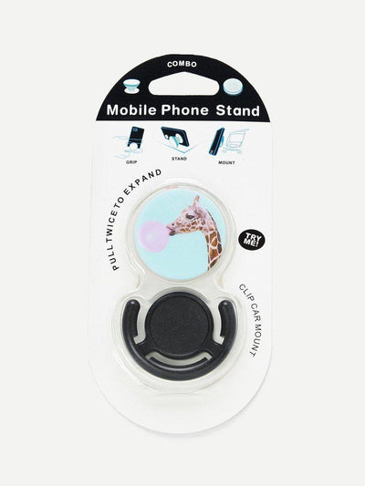Giraffe Pattern Phone Gasbag Phone Holder-others-Des Mess