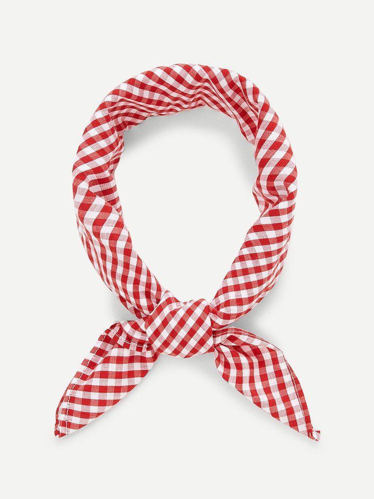 Gingham Pattern Bandana-accessories-Des Mess