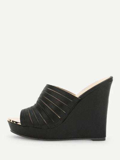 Strappy Platform Wedge Mules-shoes-Des Mess