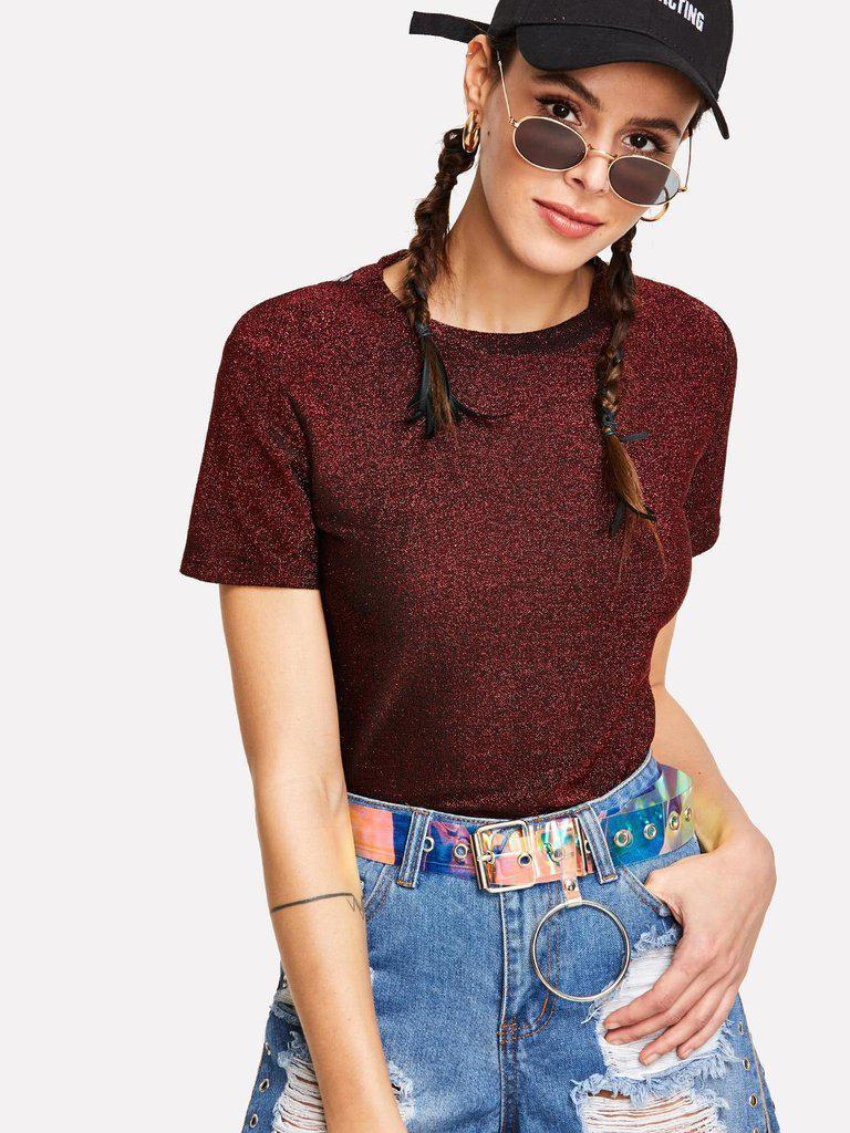 Ring Decorated Iridescent Belt-accessories-Des Mess