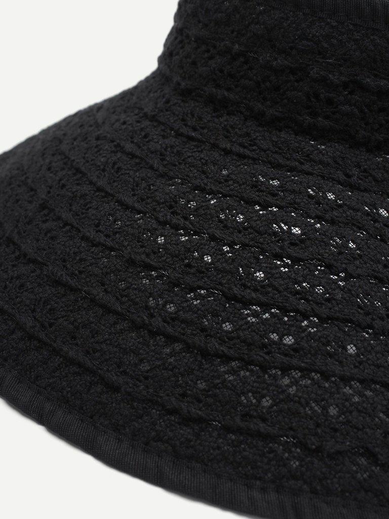 Crochet Visor Hat With Velcro-accessories-Des Mess