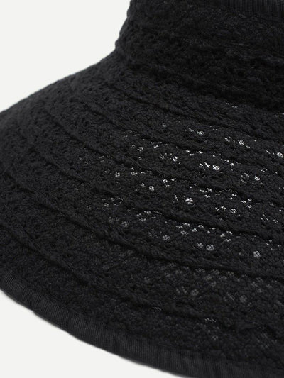 Crochet Visor Hat With Velcro-accessories-Des Mess