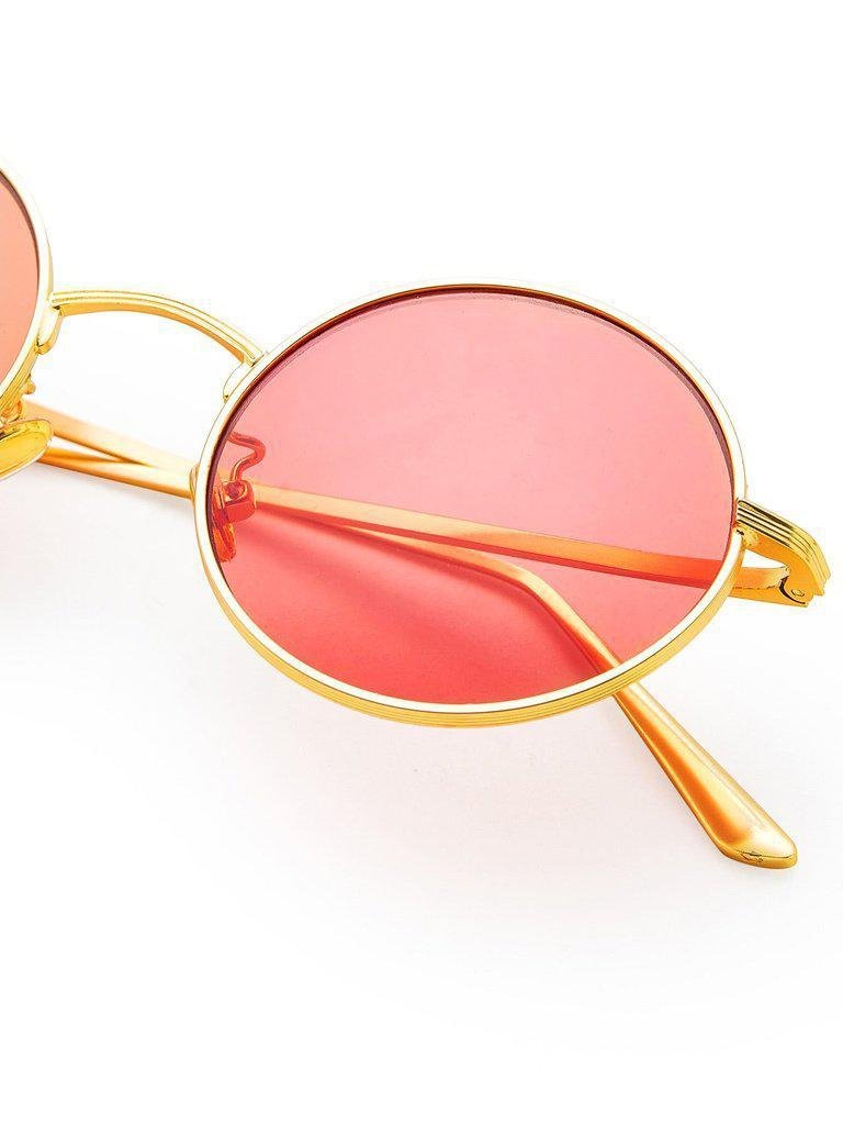 Flat Lens Round Sunglasses-accessories-Des Mess