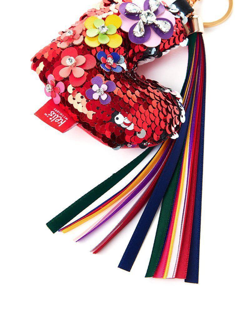 Sequin Heart Keychain With Tassel-others-Des Mess