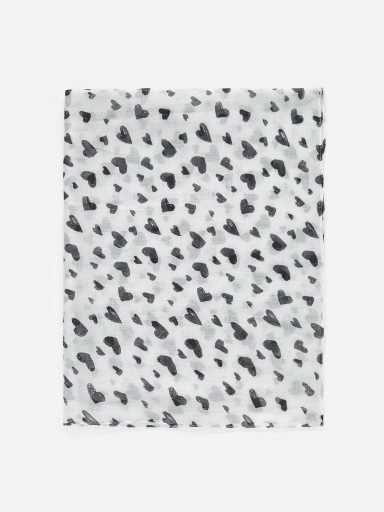 Heart Pattern Light Weight Scarf-accessories-Des Mess