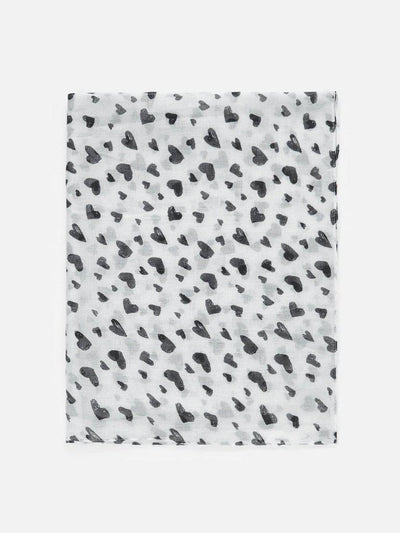 Heart Pattern Light Weight Scarf-accessories-Des Mess