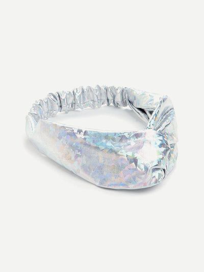 Knot Detail Iridescent Headband-hair-Des Mess