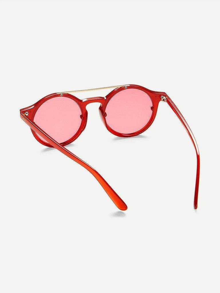 Double Bridge Tinted Lens Sunglasses-accessories-Des Mess