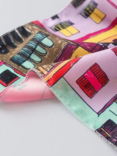 Cartoon Print Bandana Scarf-accessories-Des Mess