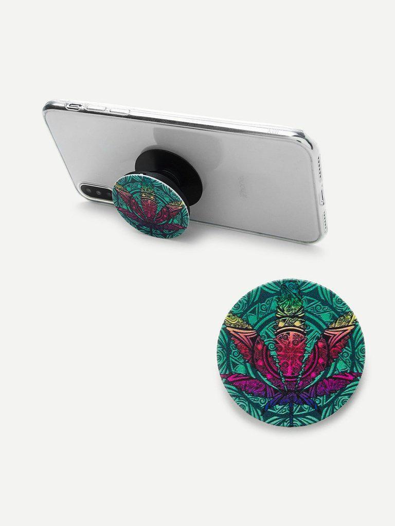 Maple Leaf Round Gasbag Phone Holder-others-Des Mess