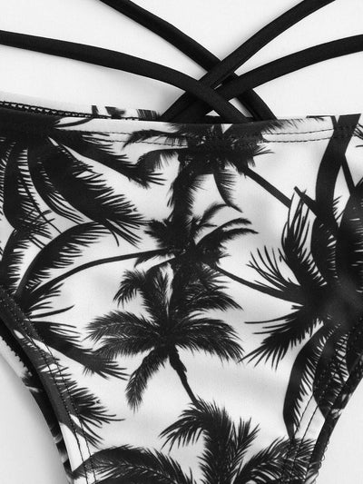 Surplice Wrap Front Cut Out Side Bikini Set--Des Mess