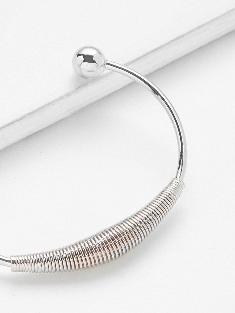 Metal Ball Cuff Bangle--Des Mess