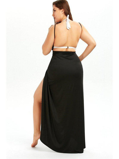 Wrap Spaghetti Straps Cover Up-swimwear-Des Mess