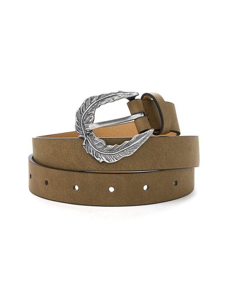 Leaf Design Buckle Belt-accessories-Des Mess