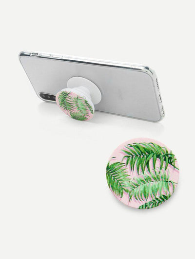 Tropical Print Round Gasbag Phone Holder-others-Des Mess