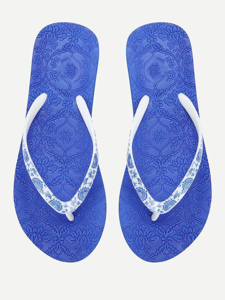 Porcelain Flip Flops-shoes-Des Mess