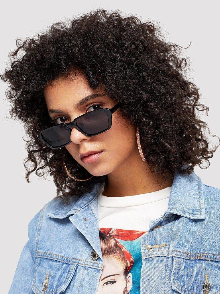 Plain Frame Mirror Lens Sunglasses-accessories-Des Mess