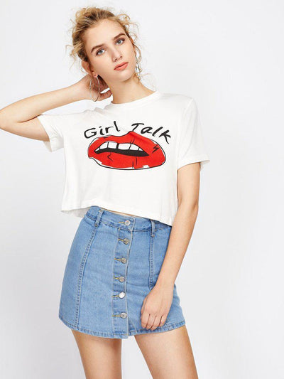 Single Breasted Denim Skirt Shorts-bottom-Des Mess