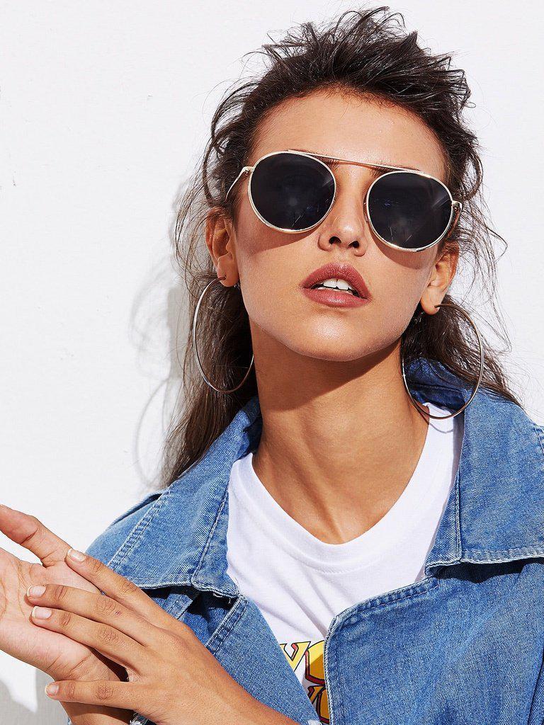Top Bar Metal Frame Sunglasses-accessories-Des Mess