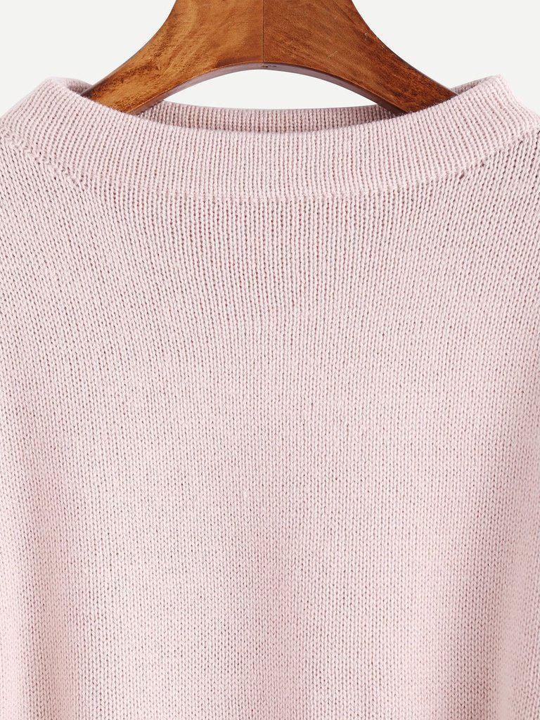 Pink Layered Ruffle Sleeve Pullover Sweater-outerwear-Des Mess