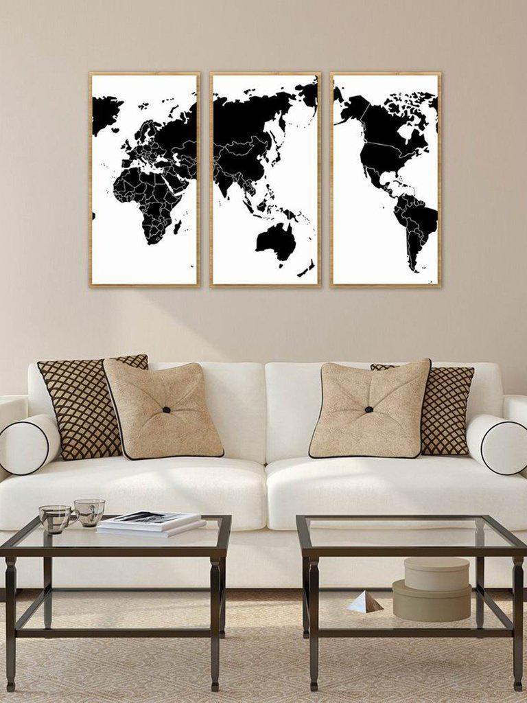 World Map Cloth Art 3pcs-others-Des Mess