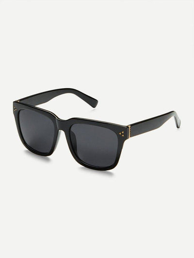 Oversized Flat Lens Sunglasses-accessories-Des Mess