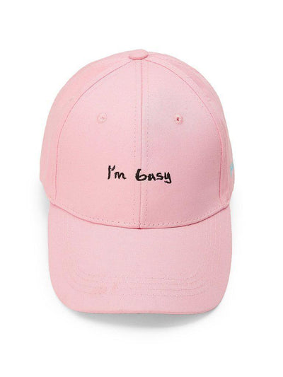 Embroidered Letter Baseball Cap-accessories-Des Mess